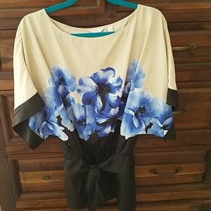 New York and Company Silky Dolman Sleeve Blouse